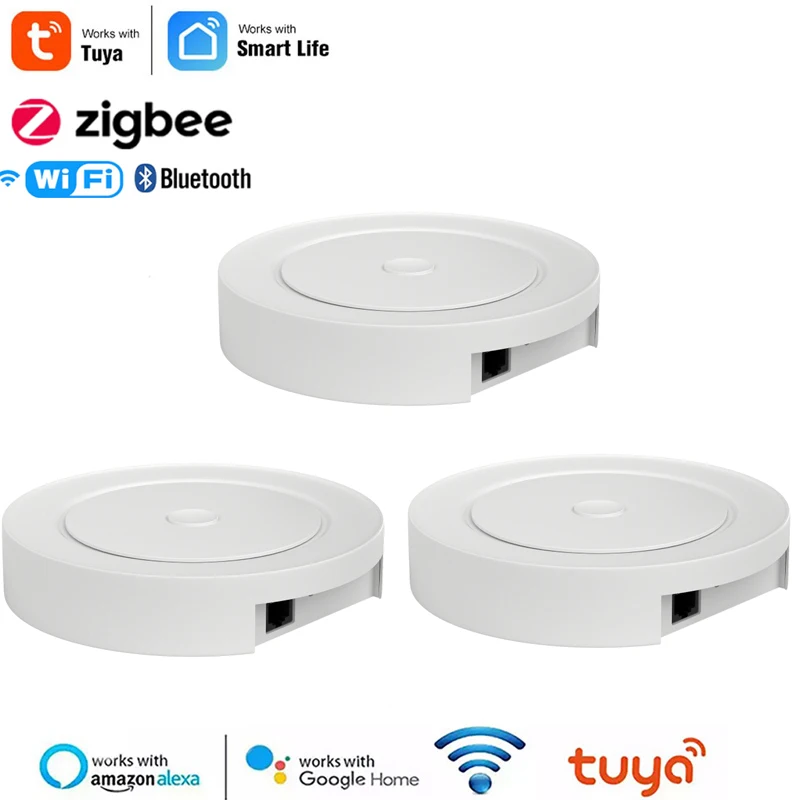 

Шлюз Tuya для умного дома ZigBee, сетевой хаб с Wi-Fi, интеллектуальное домашнее устройство, многорежимный беспроводной шлюз с Alexa Google Home