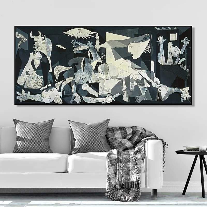 

Picasso Famous Canvas Painting Guernica Reproductions Canvas Art Poster Abstract Modernism Wall Picture Cuadros Home Decoration