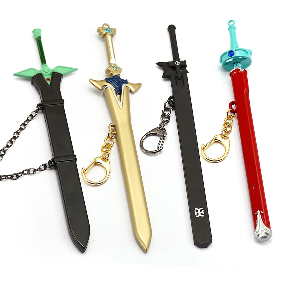 Sword Art онлайн САО брелок киригая казуто Кирито экскалибу Асуна элюцидатор ножны брелок Подвеска анимированный брелок ювелирные изделия