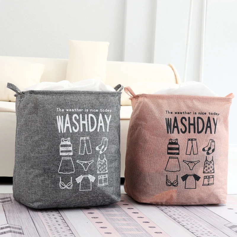 

75l Laundry Basket Laundry Bin With Drawstring Storage Baskets Large Collapsible Organizer For Clothe Household Panier Rangement