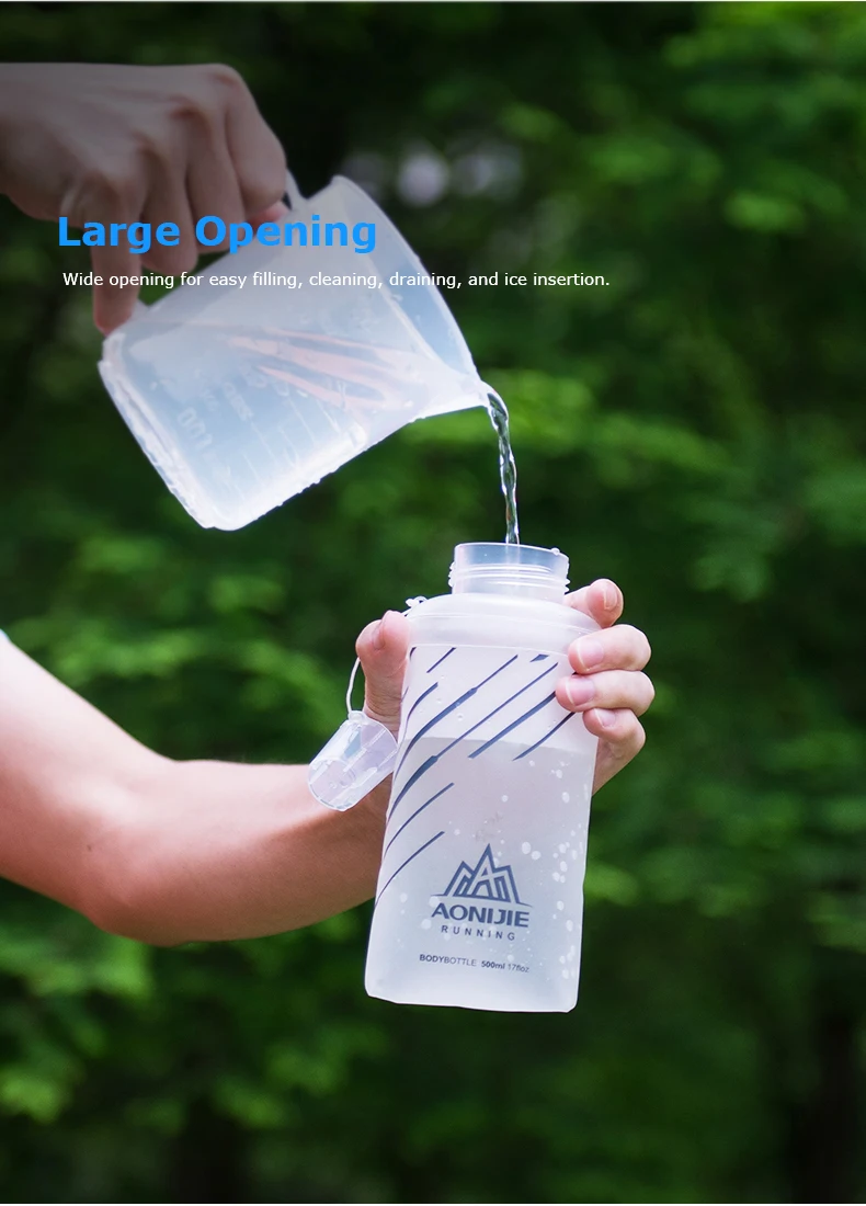 AONIJIE Спортивная BPA Складная мягкая фляжка, сумка для воды, бутылка для воды, чашка, чайник, гидратационный пакет, резервуар для воды