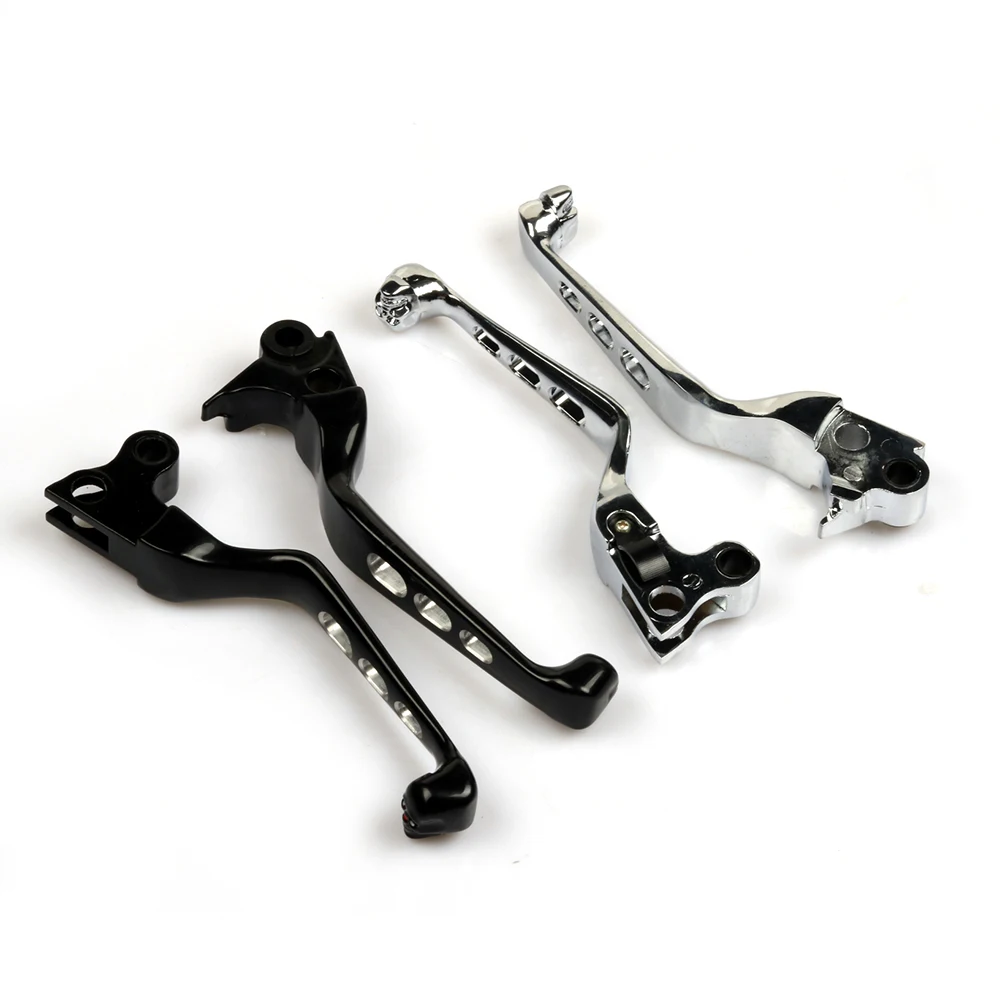 Мотоцикл Алюминиевый Череп Регулируемая Тормозная рукоятка сцепления Рычаг для