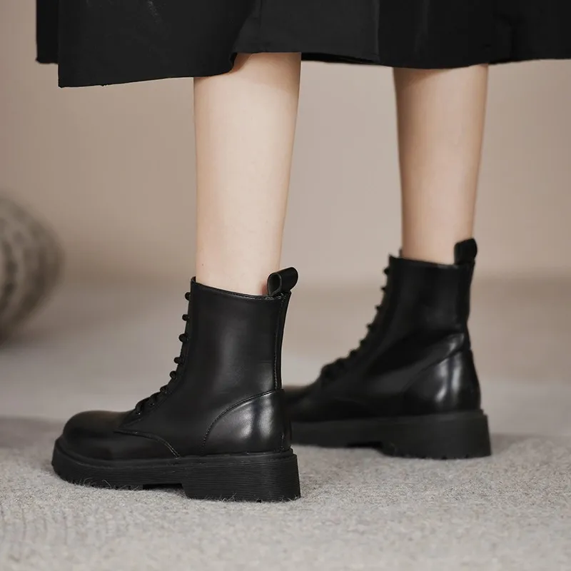 2021 Fashion Winter Women's Boots Warm Thick-soled Ankle Boots Chelsea Boots Women's Casual Short Boots Round Toe Botas Mujer