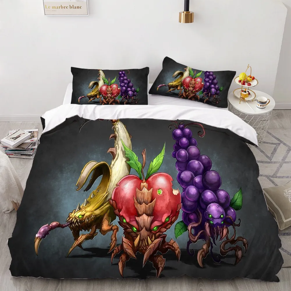 Милый Оранжевый Комплект постельного белья наволочка Летний Фруктовый