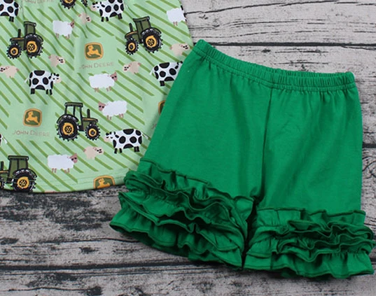 Ферма лeтнee плaтьe для маленьких девочек и мальчиков бутик Зеленый