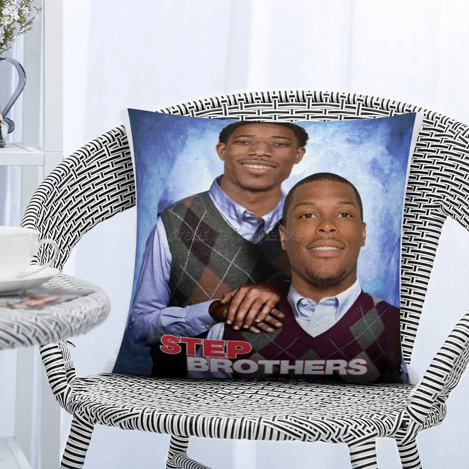 Step Brothas-DeMar And Kyle Sequin Pillowcase Magical Cushions Cover 40X40cm Mermaid Demar Derozan Basketball Splash Broth | Дом и сад