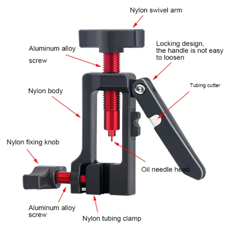 

Hot-Bicycle Oil Needle Tool for Hydraulic Brake Hose Needle Driver Tool Bike Repair Tools Black