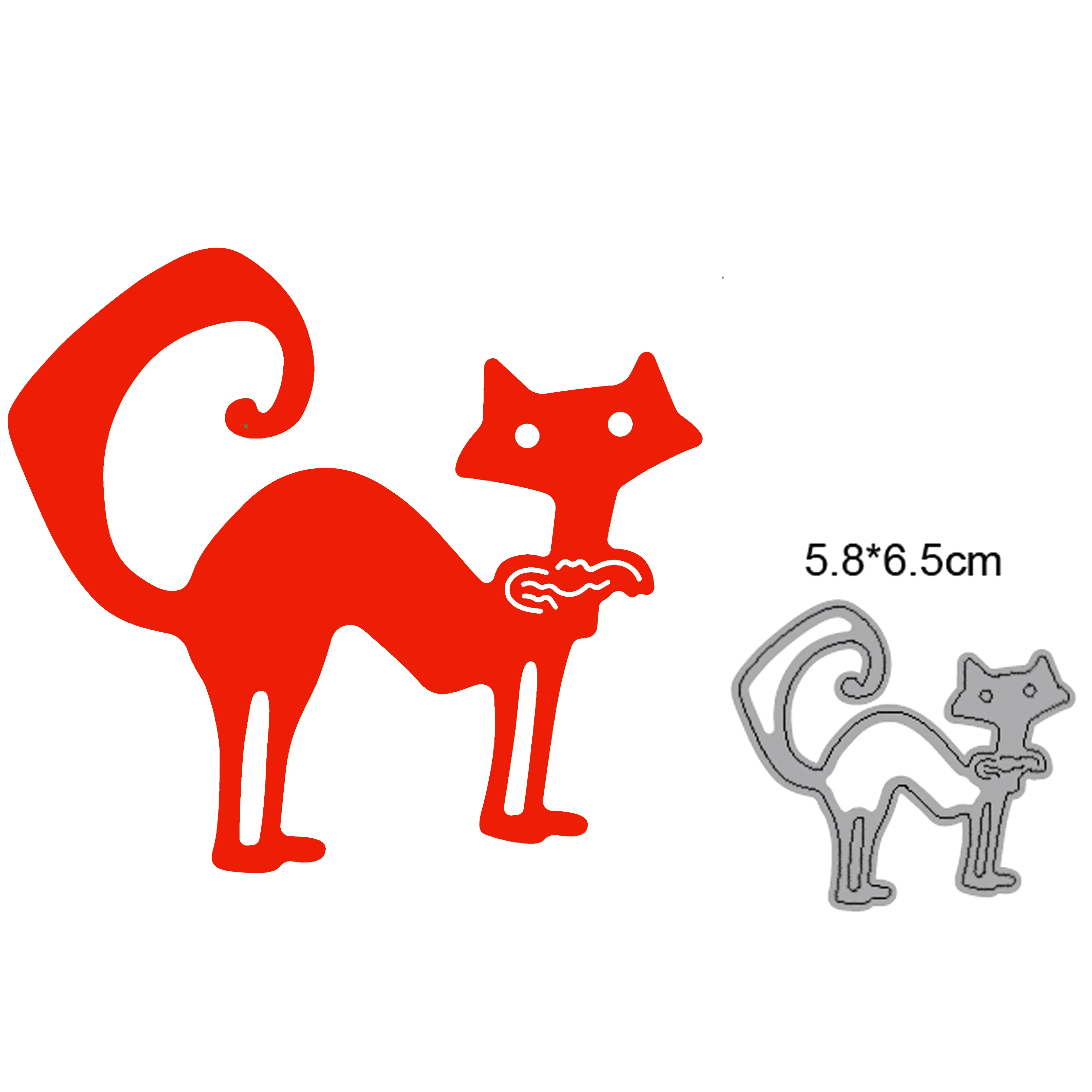 

Fox 2021 new Animals Party Halloween Christmas card metal cutting craft template diy scrapbook paper photo album embossing mold