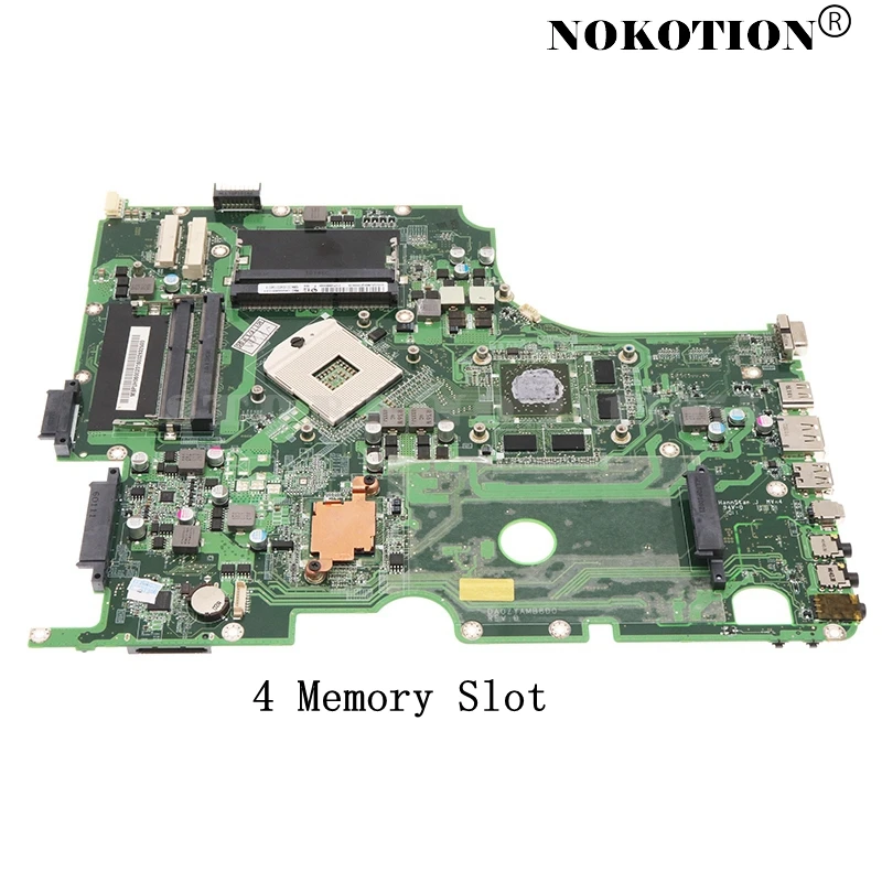 Материнская плата Nokotion MBPUH06002 MB.PUH06.002 для ноутбука ACER Aspire 8943 8943G DA0ZYAMB8D0 4 слота