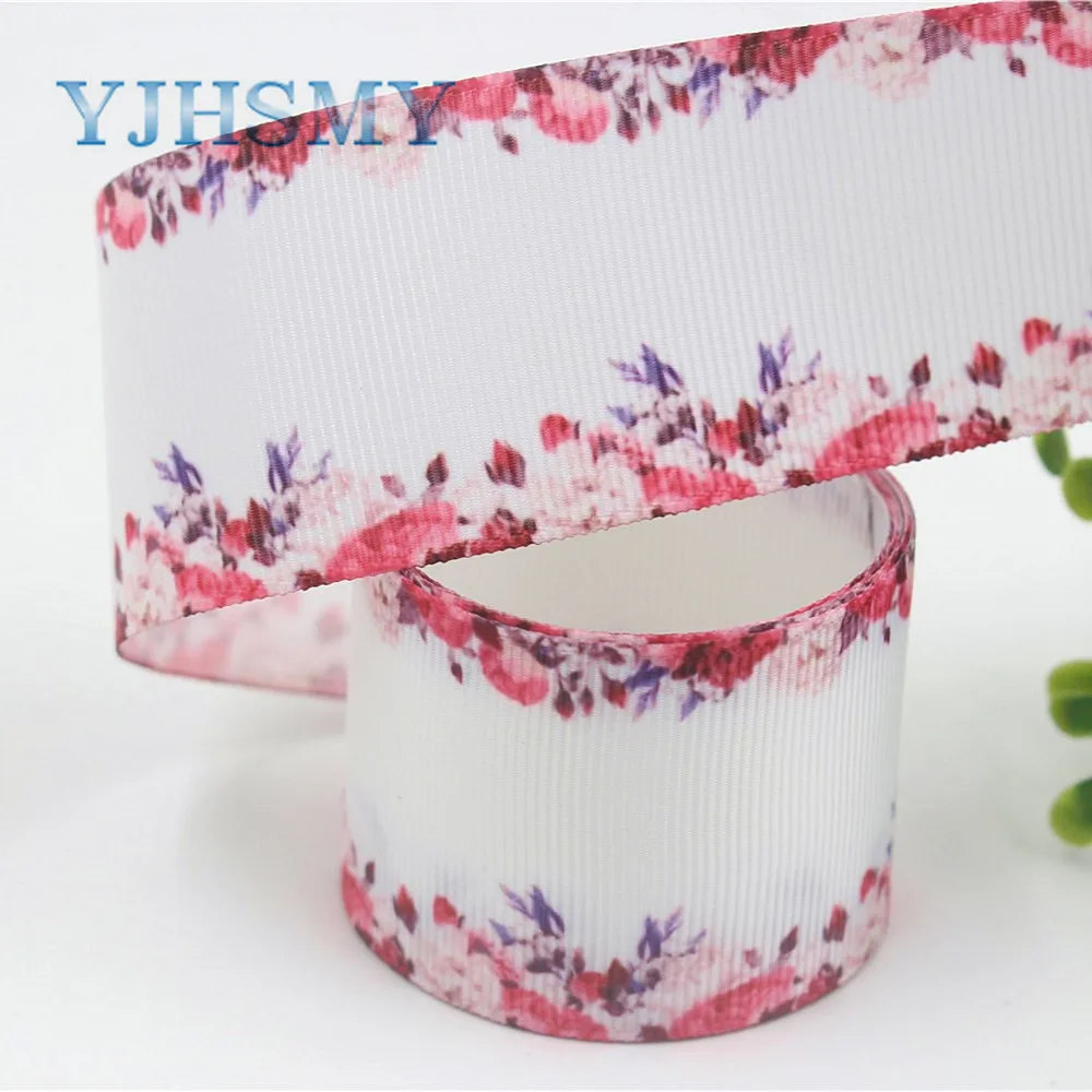 YJHSMY I 19625 1439 38 мм 10 ярдов мультфильм термопереноса печатных grosgrain ленты Подарочная