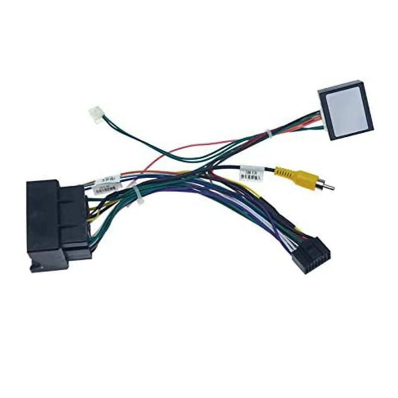 Автомобильный аудио 16PIN Мощность Шнур адаптер звуковая проводка с Canbus коробка