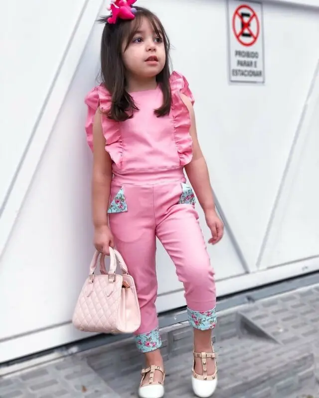 

2020 Baby Summer Clothing 1-6Y Newborn Baby Kid Girl Cotton Ruffled Sleeve Romper Jumpsuit Clothes Outfit Sunsuit