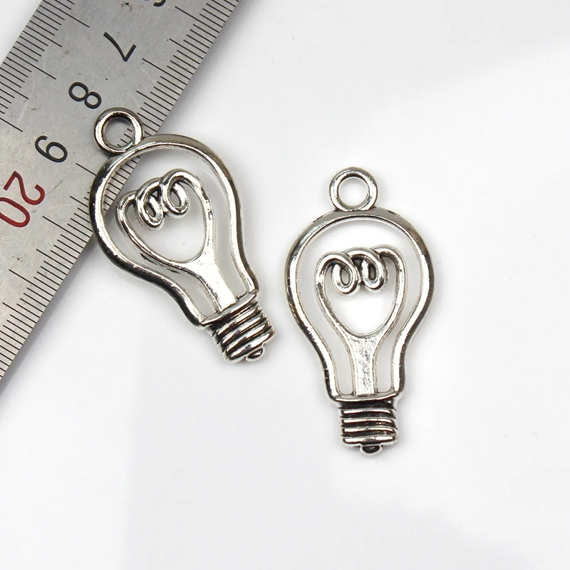 Подвески из тибетского серебра 24*46 мм 10 шт. античные украшения ручной