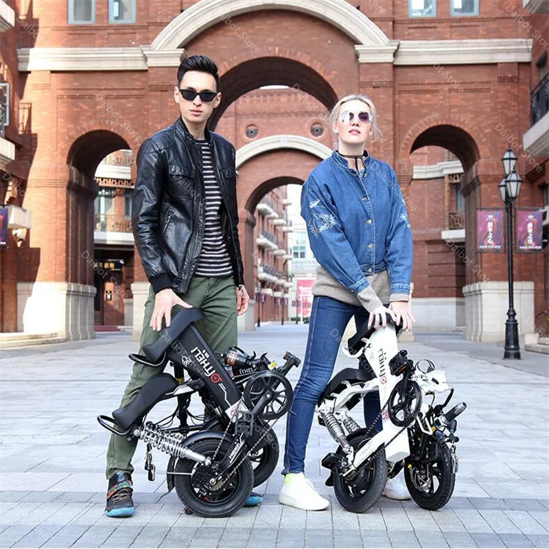 Складной электрический мини велосипед 12 дюймов 2 колеса 350 Вт 48 В 60