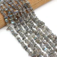 40cm natural flash labradorite stone irregular gravel chips high quality diy women bracelet jewelry loose beads size 3x5 4x6mm