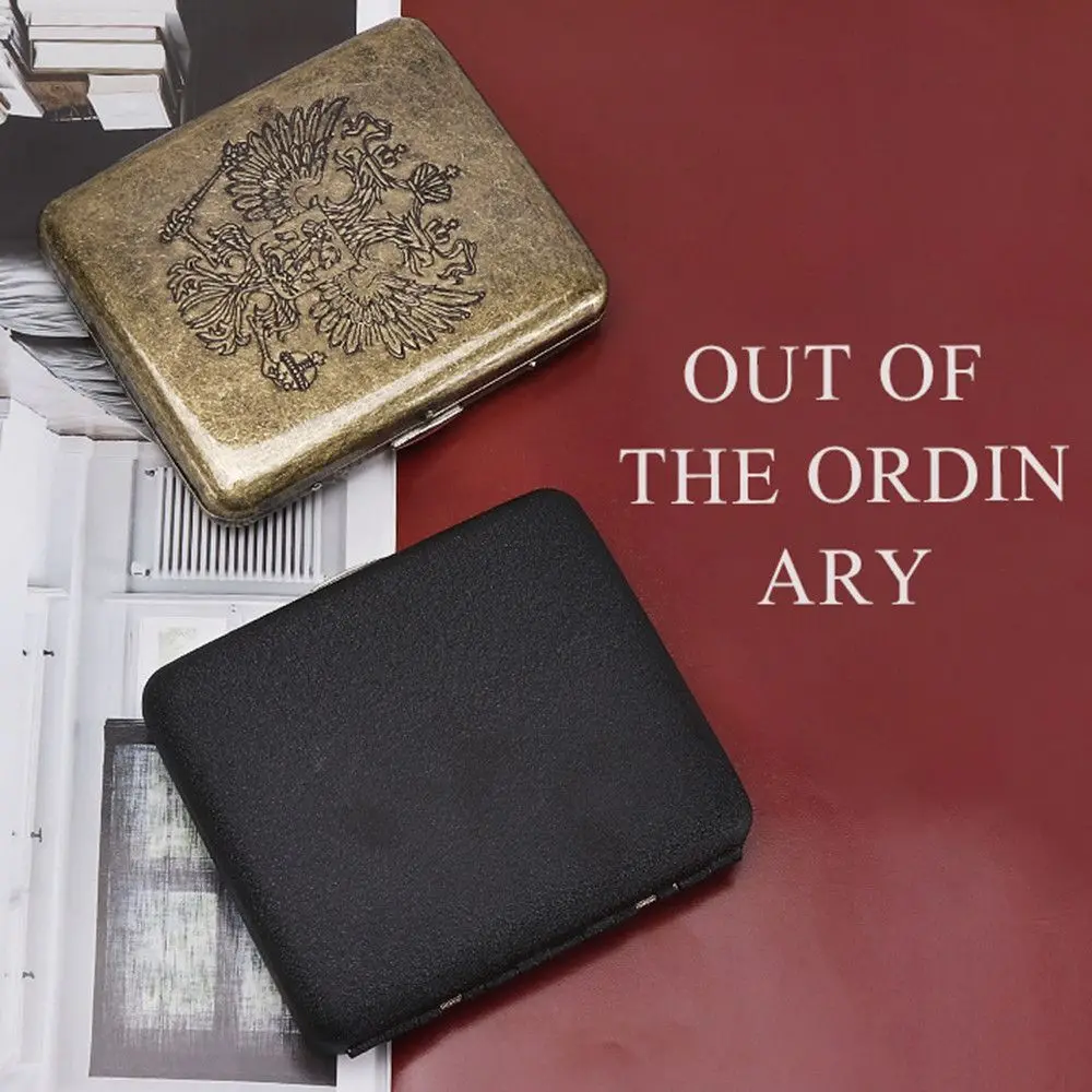 Винтажный латунный металлический чехол для сигары 20 шт. классическая мужская и