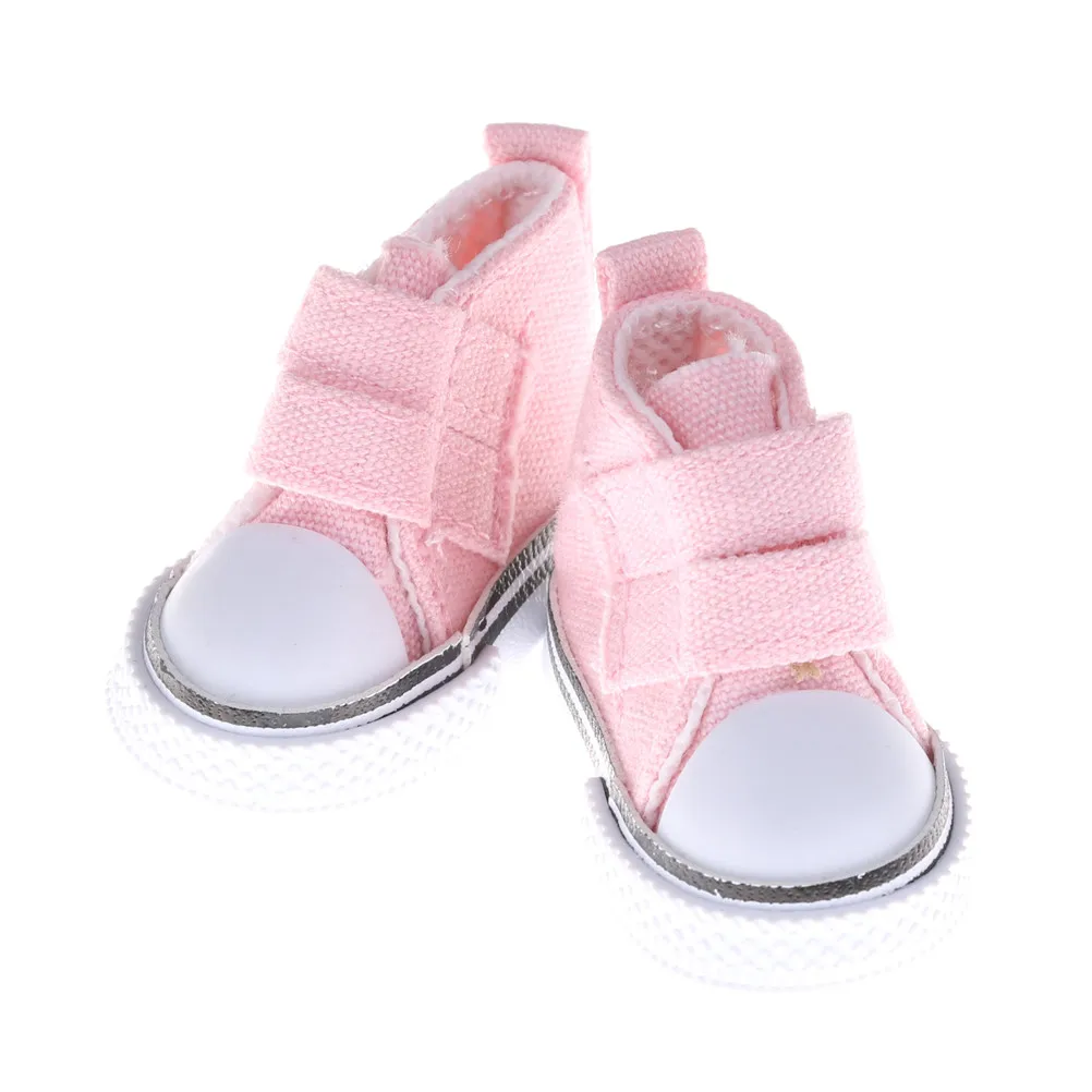 as pictures 1 пара парусиновых кроссовок 5 см для кукол Paola Reina Minifee, мини-игрушка, спортивная обувь 1/4 Bjd кукла, спортивная обувь, аксессуары для кукол, игрушки - Цвет: as pictures