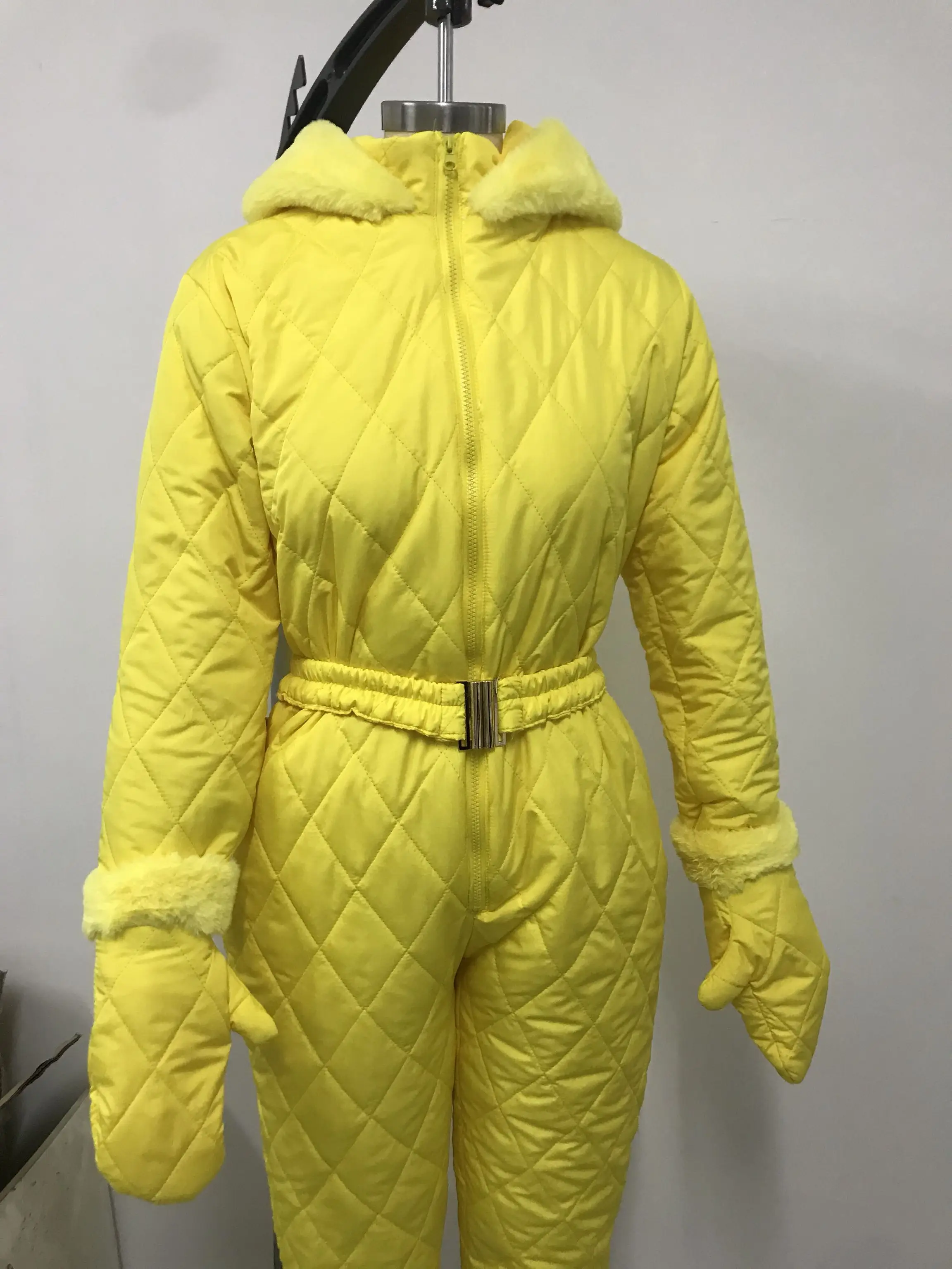 Женский зимний теплый комбинезон для спорта на открытом воздухе модные брюки