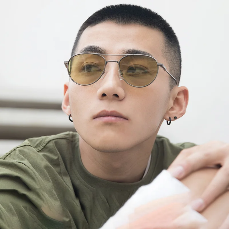

2020 fashion vintage sunglasses for men, fashion metal glasses, green shade and UV protection, luxury Women's sun glasses