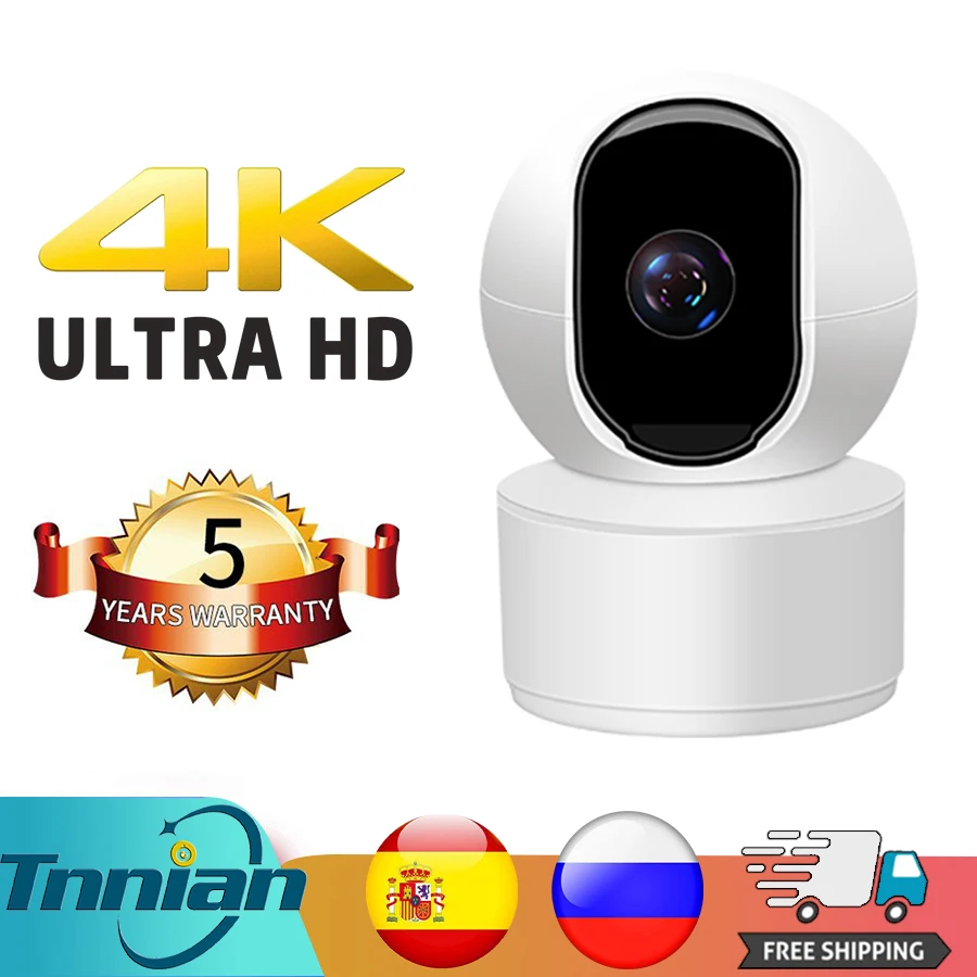 

Беспроводная PTZ-камера 8 МП 4K, видеоняня, Портативная Домашняя купольная IP-камера, ПЭТ-монитор, Wi-Fi Смарт-камера, камера видеонаблюдения