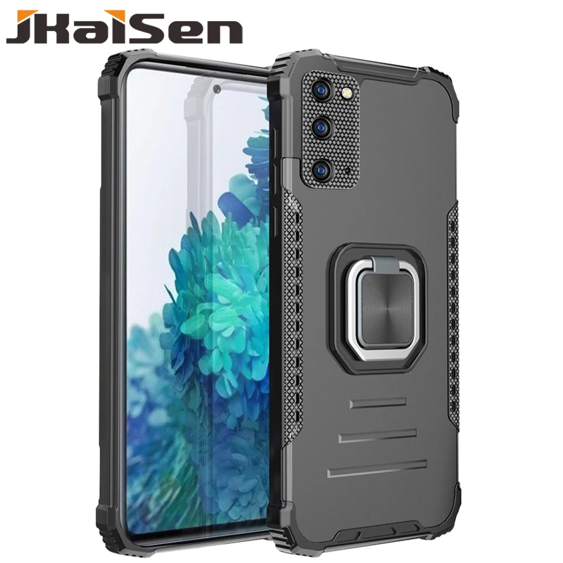 

JKaiSen Finger Ring Phone Case For VIVO V20 V20SE Anti-Vibration Bracket Magnetic Protective Cover Shockproof Back Case