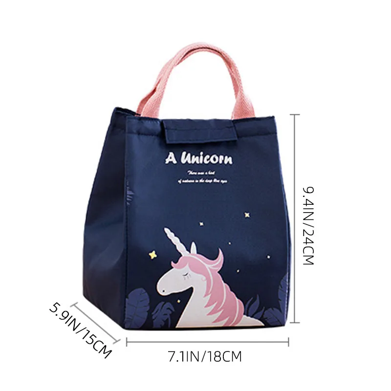 

Cartoon Cooler Lunch Bag For Picnic Kids Women Travel Thermal Breakfast Organizer Insulated Waterproof Storage Bag For Lunch Box