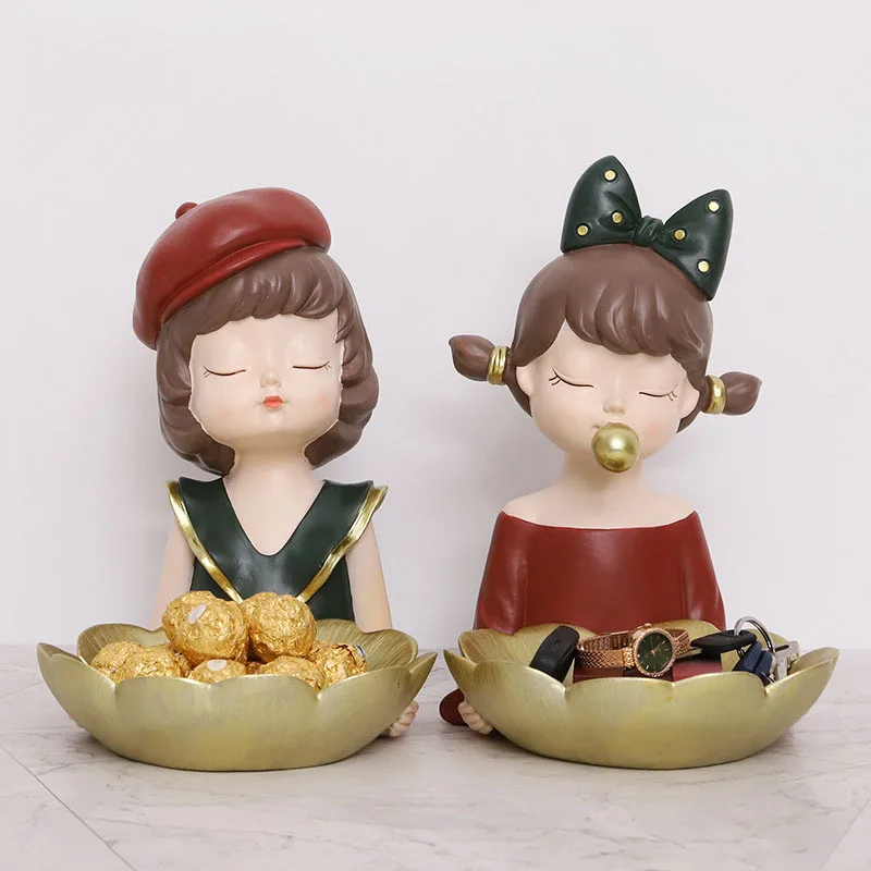 

Creative Resin Bubble Girl Figurines Ornaments Living Room Dining Table Statues Crafts Home Decoration Accessories Wedding Gifts