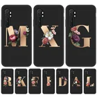 Чехол для телефона с надписью Initial для Xiaomi Redmi Note 10 Pro, мягкий силиконовый чехол-накладка для Xiomi Mi 11 10T Lite Note 10S 10 Pro Max
