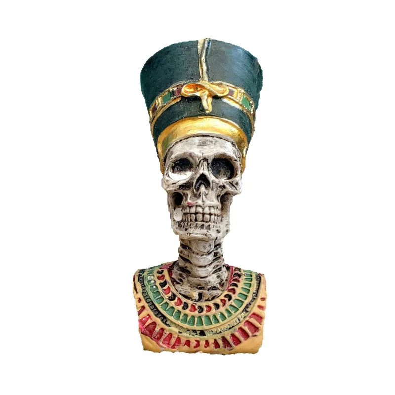 Статуэтка Фараона из античной египетской смолы череп для украшения Хэллоуина |