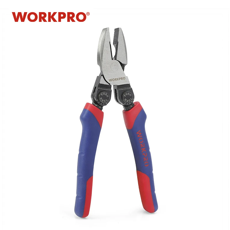 Электрические плоскогубцы WORKPRO 8 дюймов с плоским носом рукоятка пистолета