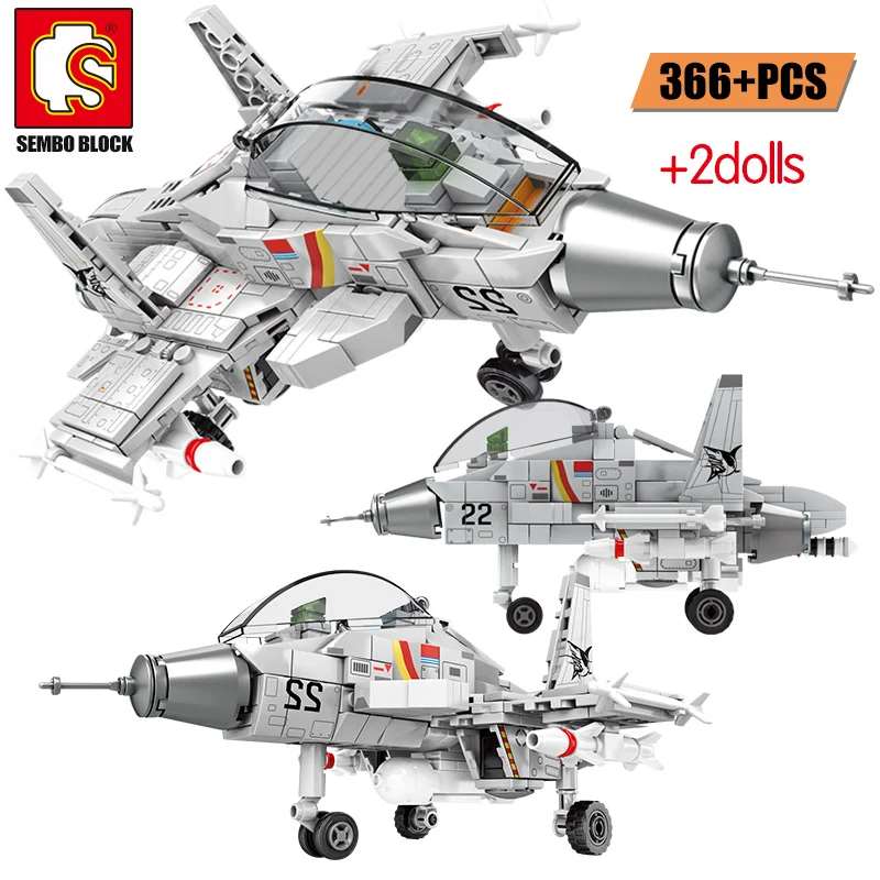 SEMBO городская полиция военный вертолет модель бомбера строительные блоки