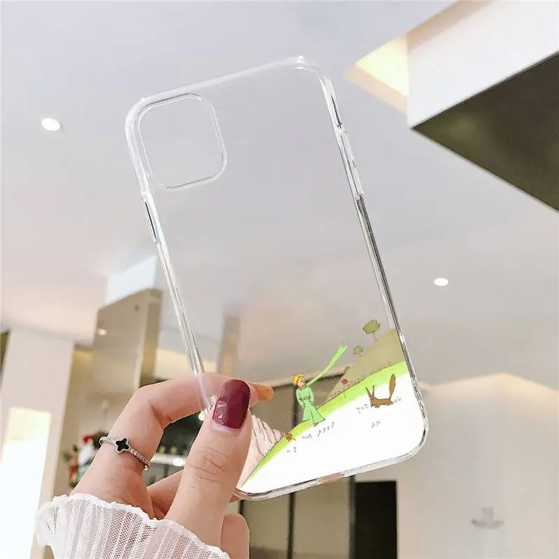 

Cartoon Little Prince Phone Case Transparent for iPhone 11 12 mini pro XS MAX 8 7 6 6S Plus X 5S SE 2020 XR