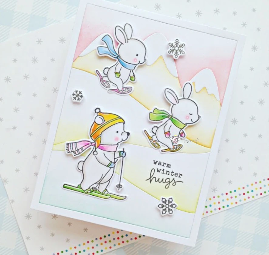 Новая рамка для снежного уклона металлические трафареты сделай сам бумага