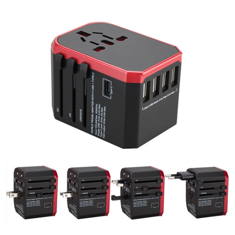 Новый дизайн Улучшенный цветной универсальный мульти штекер Адаптер зарядное