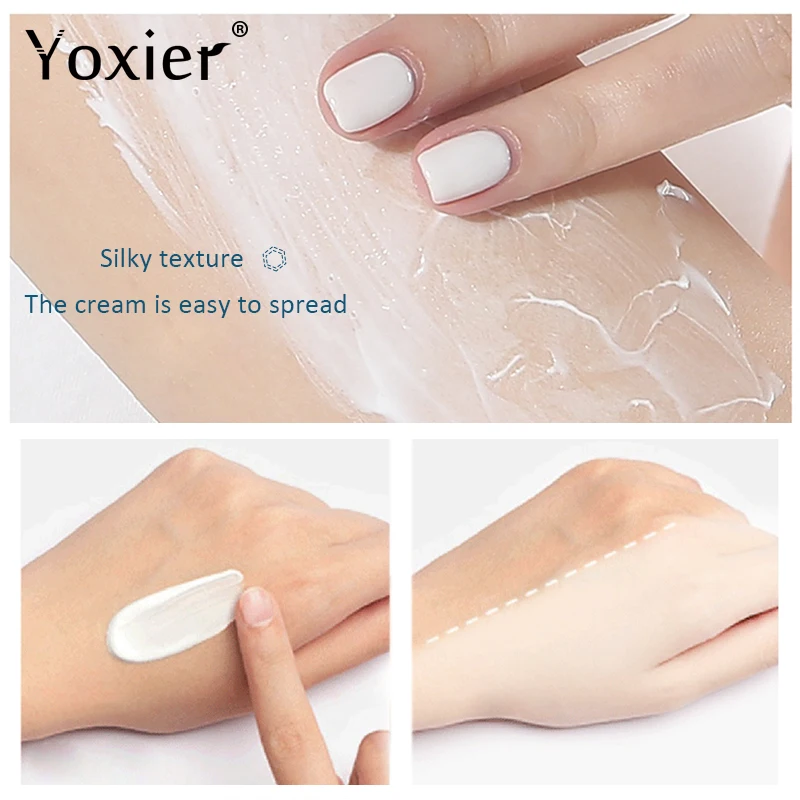 Yoxier 5PCS Крем для осветления интимных зон, восстановления, осветления подмышек, локтей и ягодиц, увлажнения и питания кожи тела с никотинамидом.