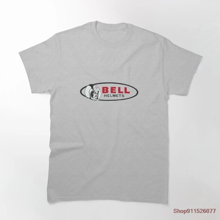 

BELL HELMETS Unisex Black Tshirt Men T Shirt Retro Graphic T Shirts 100% Cotton T-shirt Man Woman Tees Tops