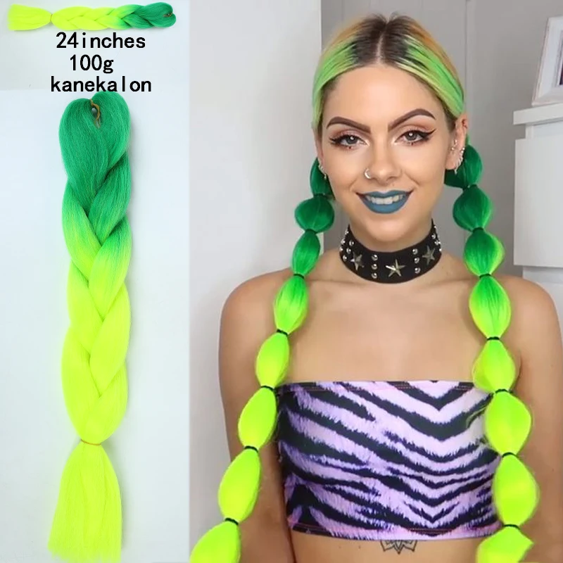 24 дюйм плетение волос наращивание Джамбо косы синтетические волосы стиль 100 г/шт.