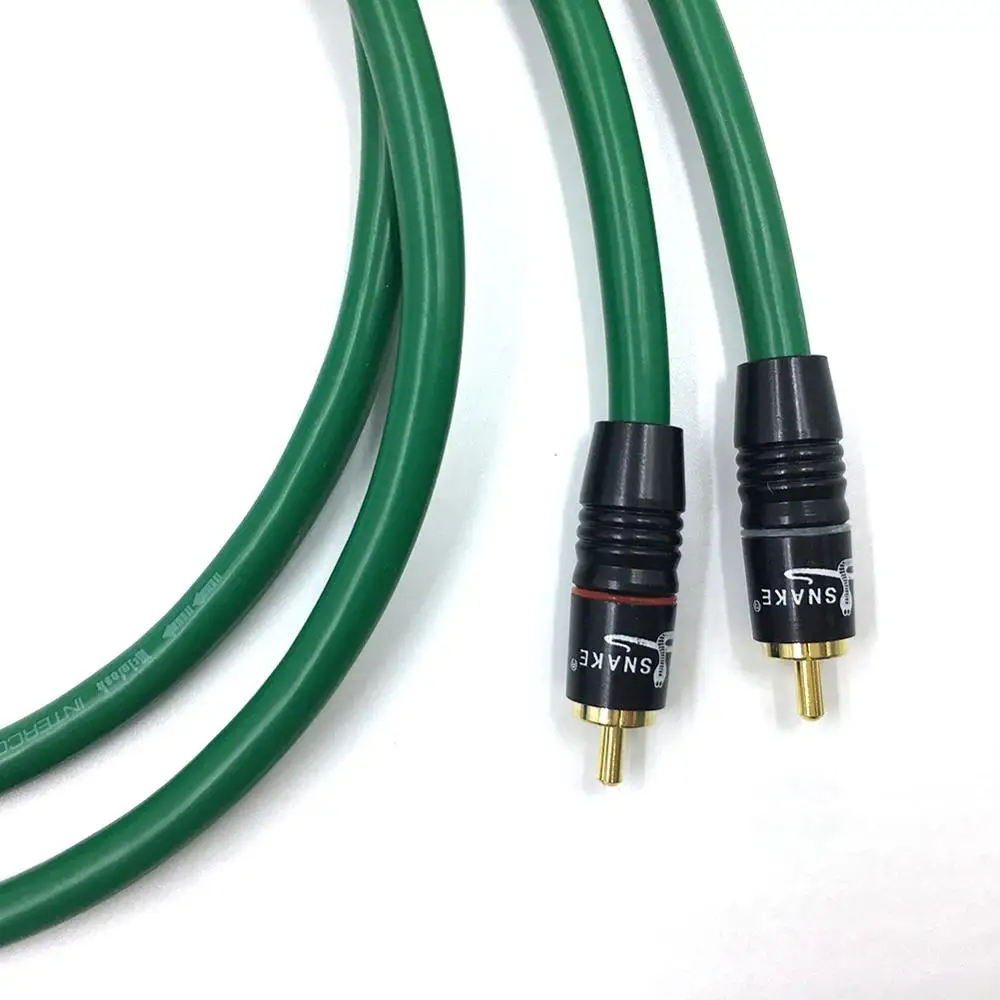 Colleimage 2328 Hifi посеребренный 2RCA кабель высокого качества 6N OFC HIFI RCA Мужской к