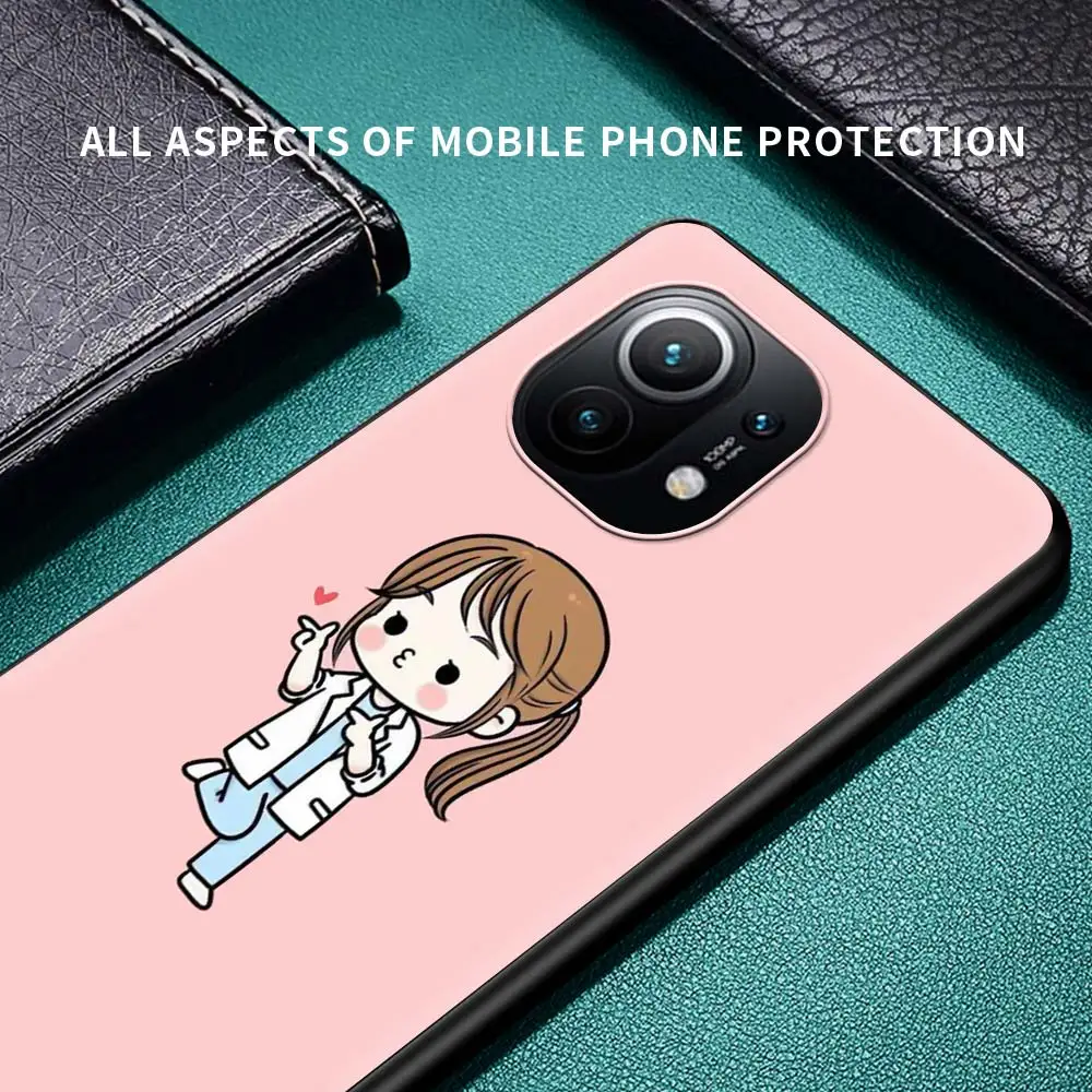 

Cartoon Doctor Nurse lovers Phone Case for Xiaomi Poco X3 NFC M3 for Mi 10T Pro 5G Note 10 Lite 9T 9 CC9E SE A2 Soft Shell Cover