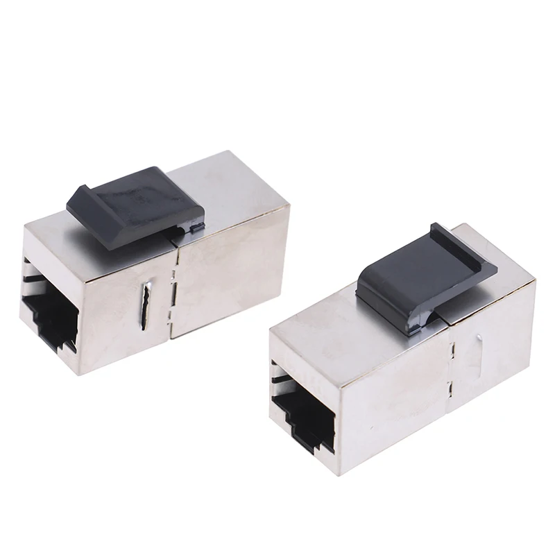 

1pc RJ45 Keystone Cat6 Shielded Modular Coupler FTP Zinc Alloy Module Jack Connector Ethernet LAN Network Cable Extender Adapter