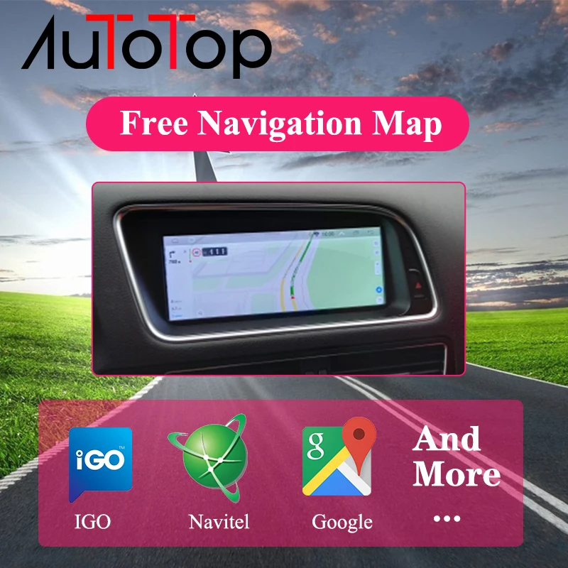 Автомагнитола AUTOTOP 2din Android 10 0 автомобильный мультимедийный плеер для A4 A5 S4 S5 2009-2016