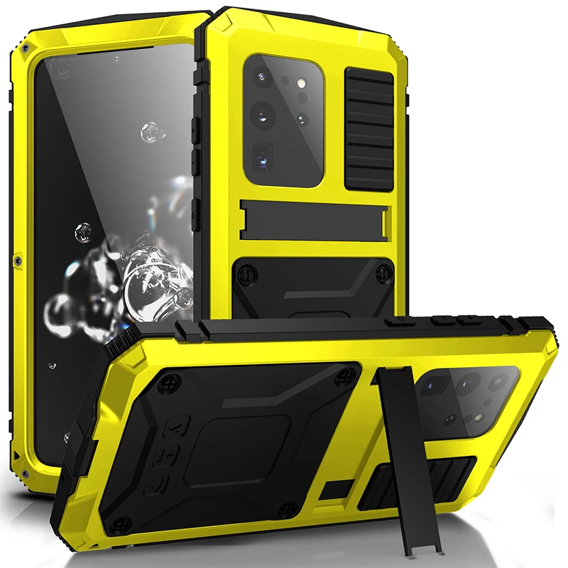 

360 Degree Aluminum Metal Phone Case For Samsung S20 S20 Plus Shockproof Case for Samsung S20 Ultra Full Protection Cover