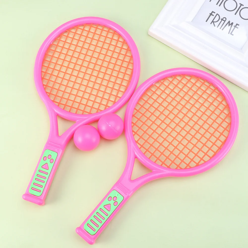 

1 Pair of Children's Tennis Racket Kids Badminton Rackets Game Props for Kindergarten Primary School (Size Random Colo