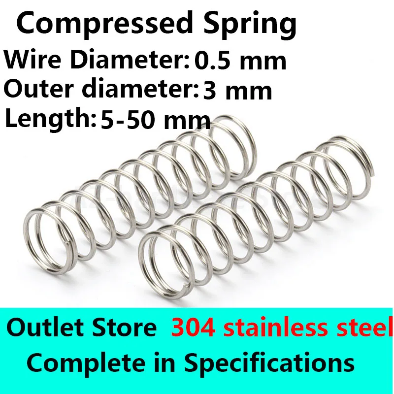 Пружина из нержавеющей стали диаметр 0 5 мм внешний 3 возвратная пружина ротора