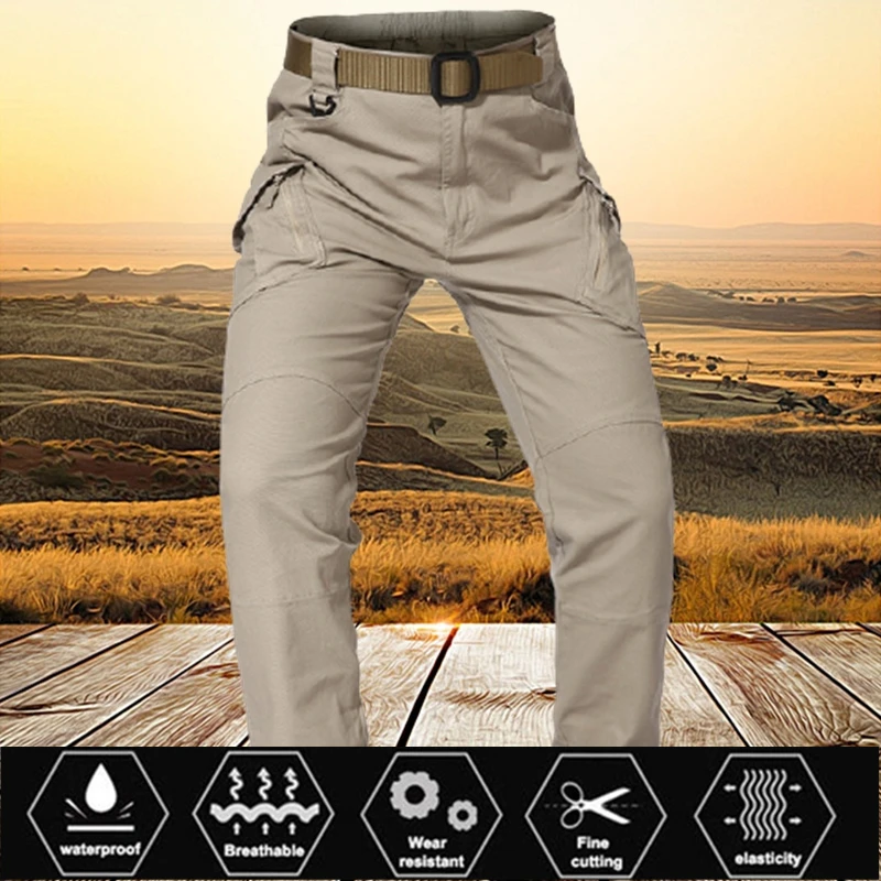 

NEW Men's Tactical Cargo Pants Elastic Multi Pocket Outdoor Casual Pants Military Army Combat Trousers Sweatpants Plus Size5XL