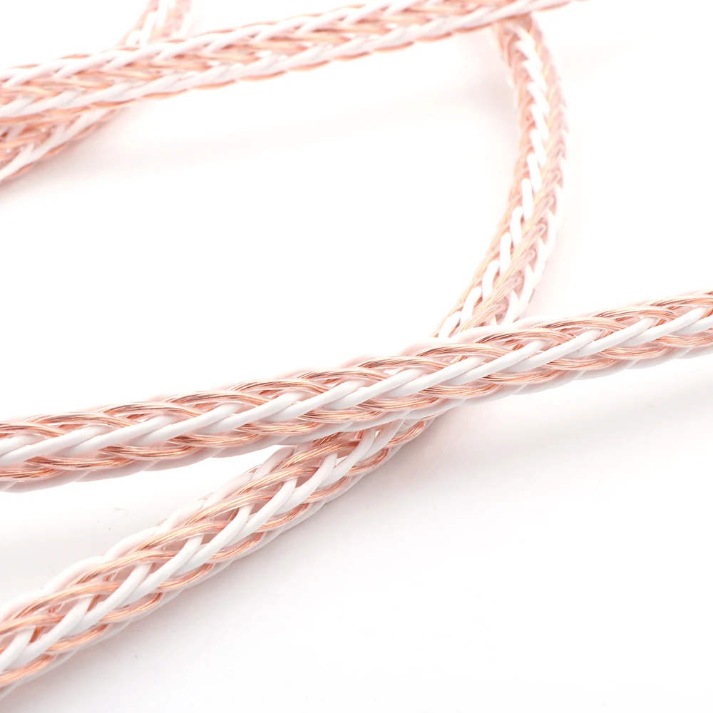 

8TC HiFi Hi-End Single Crystal Copper AV Main Speaker Cable With Carbon Fiber XLR Plug, OCC Copper Wire Cable