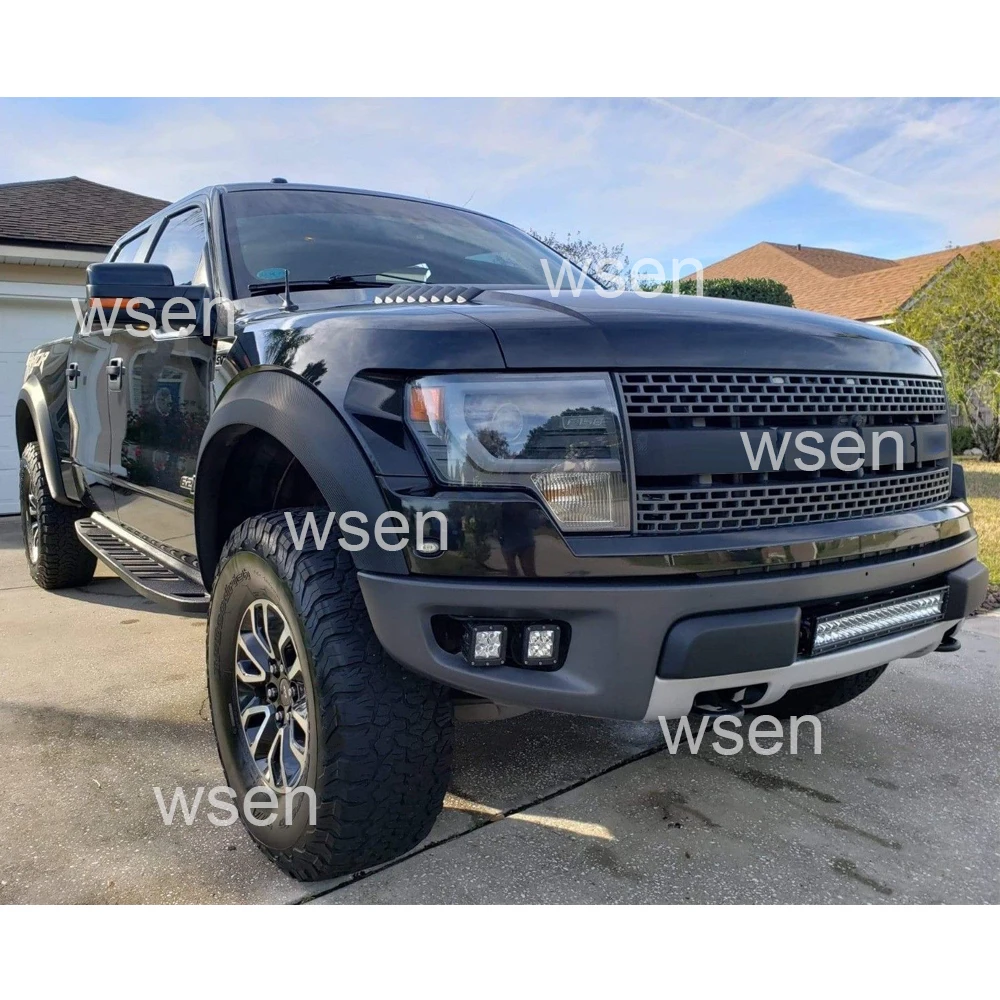 Goedkoop Voor Ford F150 Raptor 2010-2016 Front Verborgen Bumper 3 Inch LED Cube Verlichting Mistlamp Montagebeugels Kit