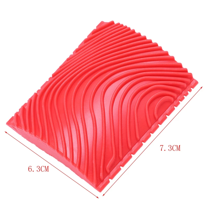 

2pcs Wood Graining Grain Rubber Patin Painting Effects DIY Wall Decoration Tools