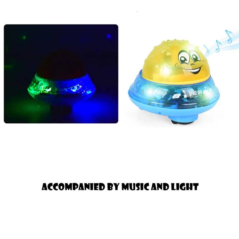

Baby Kids Spray Water Bath Toy Automatic Induction Sprinkler Water Pump Sprayer Drifting Rotate Swimming Pool Toy 6