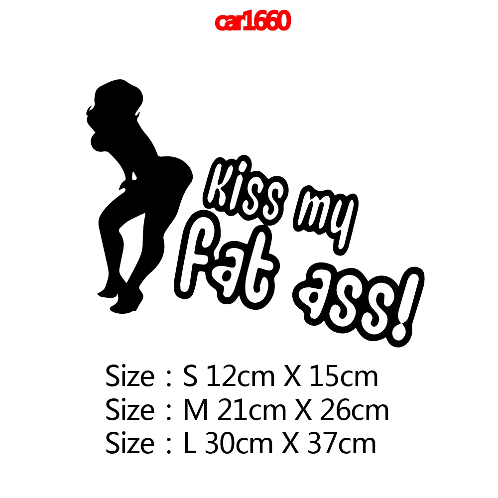 Забавная наклейка Kiss My Fat Ass s на автомобиль забавная топливный колпачок Ef для окна